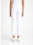 Yüksek Bel Beyaz Nakış Detaylı Kadın Straight Fit Jean 6