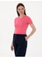 Pembe Regular Fit Crop Tişört 1