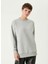 Gri Melanj Kadın Bisiklet Regular Fit Troklu Sweatshirt 1092339 1