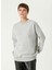Gri Melanj Kadın Bisiklet Regular Fit Troklu Sweatshirt 1092339 2