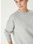 Gri Melanj Kadın Bisiklet Regular Fit Troklu Sweatshirt 1092339 3