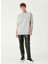Gri Melanj Kadın Bisiklet Regular Fit Troklu Sweatshirt 1092339 4