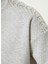 Gri Melanj Kadın Bisiklet Regular Fit Troklu Sweatshirt 1092339 5