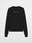 Pamuklu Normal Kalıp Oversize Günlük Siyah Sweatshirt 2