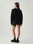 Pamuklu Normal Kalıp Oversize Günlük Siyah Sweatshirt 5