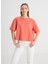 Bisiklet Yaka Koyu Turuncu Kadın T-Shirt W241608B50-BISIKLET Yaka T-Shirt 2