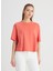 Bisiklet Yaka Koyu Turuncu Kadın T-Shirt W241608B50-BISIKLET Yaka T-Shirt 4