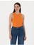 Turuncu Ex. Slim Fit Örme Bluz 1