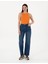 Turuncu Ex. Slim Fit Örme Bluz 4