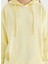 Sarı Pamuklu Oversize Fit Kadın Kapüşonlu Sweatshirtenjoy Oversıze Hoodıe W/pocket 3