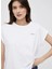 Beyaz Kadın Standart Düz T-Shirt PL504821 2