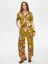 Eteği Sulu Çiçek Desen Wide Leg Fit Viskon Pantolon S25PNT013 1