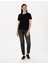 Siyah Regular Fit Bisiklet Yaka Basic Tişört 4