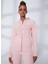 Kapüşon Yaka Nakışlı Açık Pembe Kadın Sweatshırt K-3147 3