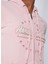 Kapüşon Yaka Nakışlı Açık Pembe Kadın Sweatshırt K-3147 5
