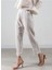 Belted Keten Pantolon Naturel / Çizgili 4