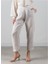 Belted Keten Pantolon Naturel / Çizgili 6