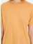 Sarı Basic Bisiklet Yaka Viskon Rahat Kalıp Kadın T-Shirt Essentıals Scoop Neck Loose Tee 1