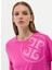 Bisiklet Yaka Pembe Kadın T-Shirt Rota 3