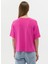 Bisiklet Yaka Pembe Kadın T-Shirt Rota 5