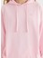 Pembe Pamuklu Oversize Fit Kadın Kapüşonlu Sweatshirtenjoy Oversıze Hoodıe W/pocket 3