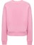 Bisiklet Yaka Baskılı Pembe Kadın Sweatshırt 75CBIK06 2