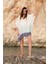 Feather Glow Kaftan Lacivert / Açık Mavi 4