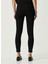 Normal Bel Dar Paça Slim Fit Siyah Kadın Denim Pantolon 1087450 5