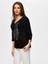 Önü Trok Taş Detaylı 3/4 Kol V Yaka T-Shirt S25TSH068 4