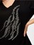 Önü Trok Taş Detaylı 3/4 Kol V Yaka T-Shirt S25TSH068 6