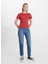 Bisiklet Yaka Açık Pembe Kadın T-Shirt W241600821-BISIKLET Yaka T-Shirt 1