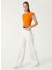 Bisiklet Yaka Slim Fit Turuncu Kazak Kadın 1090084 3