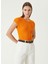 Bisiklet Yaka Slim Fit Turuncu Kazak Kadın 1090084 4