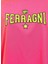 Bisiklet Yaka Baskılı Pembe Kadın T-Shirt 75CBHT04 2