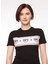 Bisiklet Yaka Baskılı Siyah Kadın T-Shirt 75CBHF02 3
