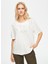Ekru Kadın Normal T-Shirt U69560 3
