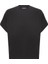 Bisiklet Yaka Düz Siyah Kadın T-Shirt TSKD03222 3