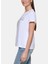 Bisiklet Yaka Baskılı Beyaz Kadın T-Shirt E22FBDNA 4