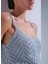 Sim Detaylı Mavi Crop Top 4