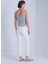 Sim Detaylı Mavi Crop Top 5