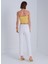 Ip Askılı Sarı Crop Top 5