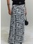Beyaz Zebra Maxi Saten Etek 1