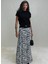 Beyaz Zebra Maxi Saten Etek 2