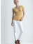 Yavruağzı V Yaka Kısa Kollu Kadın T-Shirt Vallı V-Neck 2