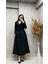 25Y16537 Trenchkot Bel Kemerli Araboy Kol Kemerli - Abacı - 25Y16537 - Siyah - 48 1