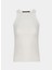 Ekru Daminas Slim Fit Bisiklet Yaka Sıfır Kol Bluz 1