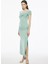 Mint Denias Slim Fit Kayık Yaka Sıfır Kol Bluz 2