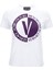 Bisiklet Yaka Baskılı Beyaz Kadın T-Shirt 75HAHG06 1