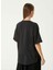 Siyah Kadın Regular Fit Düz T-Shirt 1092318 6