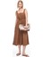 Kahverengi Espoir Regular Fit Midi Boy Elbise 1